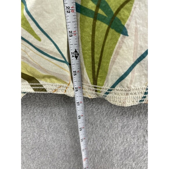 CAbi Women's A Line Skirt Lined Leaves Medium 100% Cotton Pockets Drawstring - Picture 10 of 11